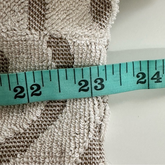 Wellen Cabana Terry Short Sleeve Shirt Men's Large Tan Sand Swirl Beachy Casual - Picture 8 of 9